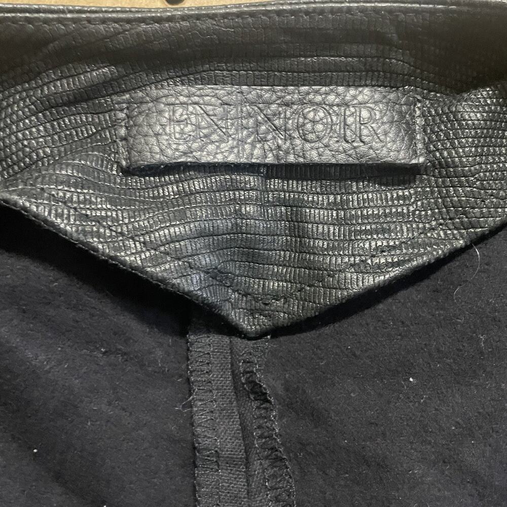 En Noir Jacket Womens Medium Black Python Leather… - image 7